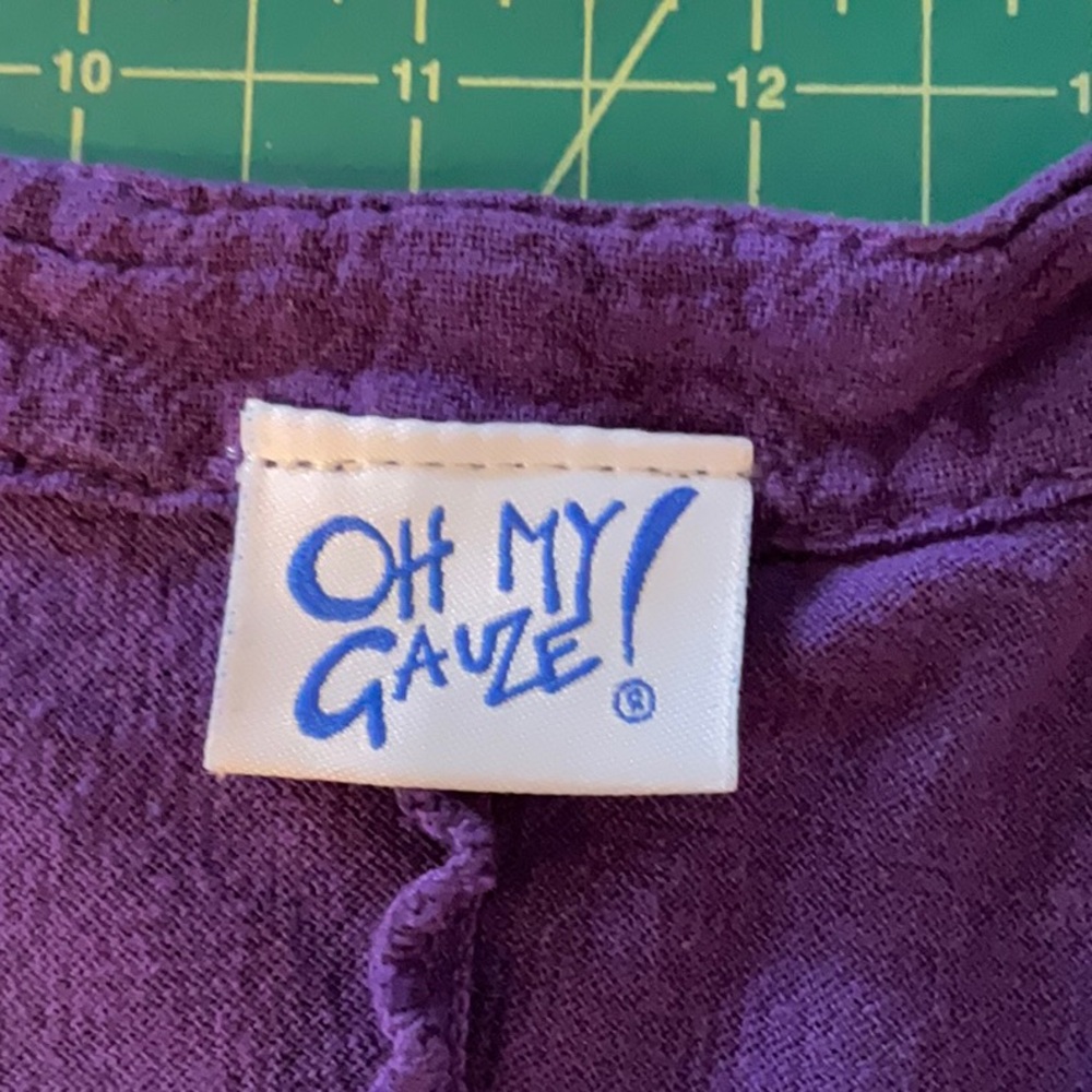 Oh, my Gauze! purple tulip hem dress - Picture 5 of 6